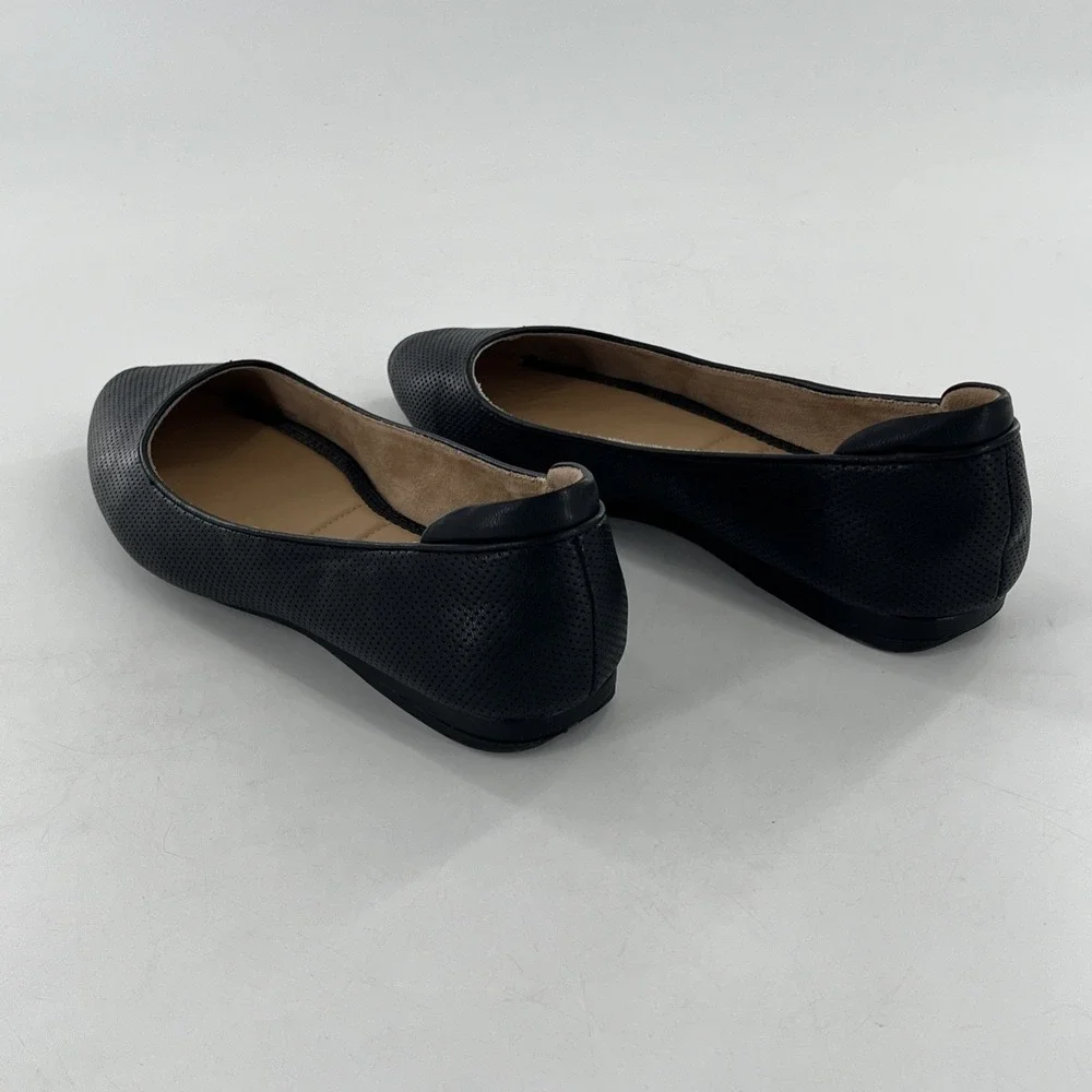 Kelly & Katie Ballet Flat Womens‎ Black 11 M Laser Cut Perfoated Slip On Arlie